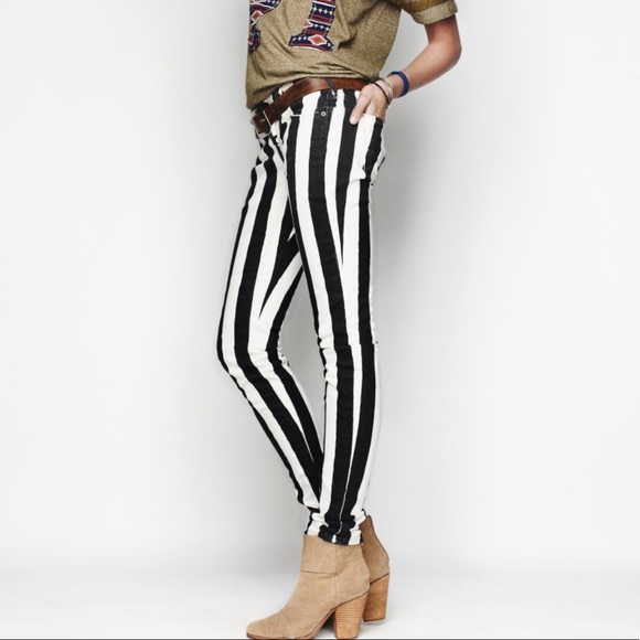 off white striped jeans